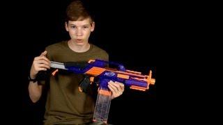 Nerf Elite Rapidstrike CS-18 Review and Shooting