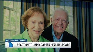 Plains reacts to update on Jimmy Carter's health update