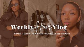 Weekly Hair Vlog | New Hair Night Routine, Edges Growth, & More | Niara Alexis