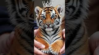 How Can You Give Your Pet Photos a Royal Touch ️ #tiger#shorts#nature#funny#cute