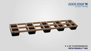 Dock Edge+ | DIY 4 x 20 Floating Dock with Howell™ 400 | diy-docks.com