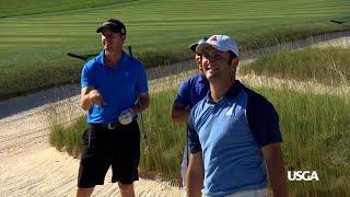 Amateur Jon Rahm Practices at 2016 U.S. Open with Rickie Fowler, Jason Dufner and Jimmy Walker