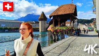 THE MOST BEAUTIFUL VILLAGE - LUNGERN ISELTWALD LUZERN (SWISS MOUNTAIN VIEW 4K WALKING TOUR ) HDR60