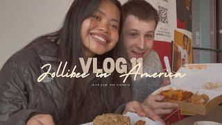 JOLLIBEE AT RED RIBBON SA AMERIKA | Evan&StefaniaVlogs