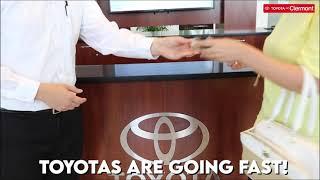 Closeout deals are waiting on new Toyotas - visit Toyota of Clermont!