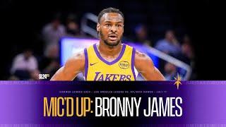 Bronny James Mic'd Up at Summer League