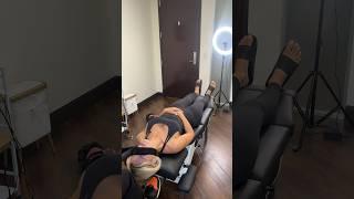 Y Strap Adjustment ASMR Cracking by Best Chiropractor in Los Angeles for Neck Pain Head Aches