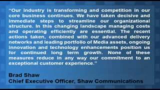 Shaw Communications Reports Q2 Results In-Line