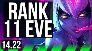 EVELYNN vs LEE SIN (JGL) | Rank 11 Eve | KR Master | 14.22