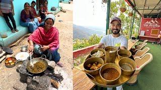 जंगली पहाड़ी ️ पर दीदी बनाती है देसी खाना | WILD MOUNTAIN HOMESTAY RISHIKESH