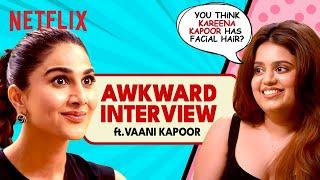 The MOST Awkward Interview With Vaani Kapoor  & Aishwarya Mohanraj | Khel Khel Mein | Netflix india