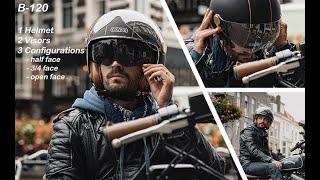 BEON Open Face Motorcycle Helmet