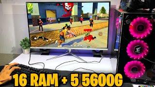 Ryzen 5 5600G BR-RANKED High Graphics  26 Kills Free Fire Gaming test16GB Ram  Without GPU