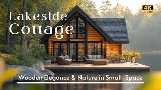 Lakeside Cottage Homes: Embrace Wooden Elegance & Nature in Small-Space with Waterfront Design