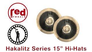 Red Cymbals Ben Hakalitz Signature Series 15" Hi-Hat Cymbals (top) 1150 grams / (bottom) 1300 grams