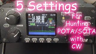 Unlock The Ultimate Xiegu G90 Settings For POTA And SOTA CW Hunting!