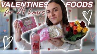 ONLY EATING HEART SHAPED FOODS FOR 24 HOURS! *valentines day edition*