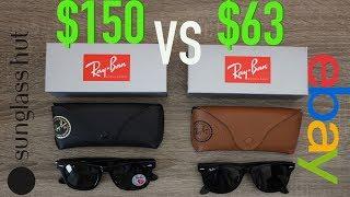 How to Spot Fake Ray Ban Wayfarer - Sunglass Hut vs eBay