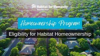 HFHWM Homeownership Program: Eligibility Requirements