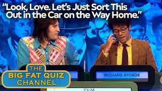 Richard Ayoade Won't Acknowledge Noel's Needs In Public | Big Fat Quiz