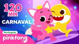 É Carnaval! Vamos Dançar com Bebê Tubarão | +Completo | Pinkfong, BebêTubarão! Canções para Crianças