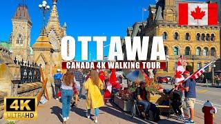 Ottawa Canada Saturday Walking Tour in 4K UHD (HDR) 60 fps Downtown