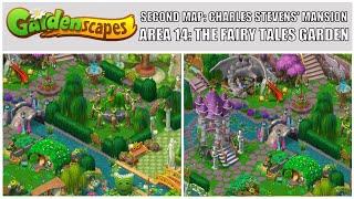 Gardenscapes: New Acres Gameplay Part 12 - Restoring Area 14: The Fairy Tales Garden