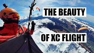 The beauty of cross country flying on a paraglider | 8 hours in 4 minutes