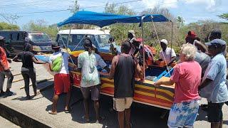 Traditional Boat Launch In Carriacou