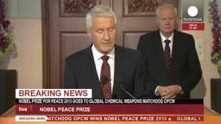 Объявление лауреата Нобелевской премии мира 2013 (трансляция)