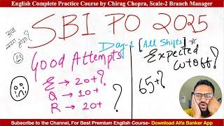 SBI PO 2025 EXPECTED CUTOFF (Day-1) SBI PO 2025 EXAM REVIEW+ GOOD ATTEMPTS