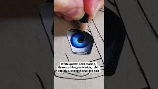 Drawing Naruto’s eye with Arteza Colour Pencils #shorts