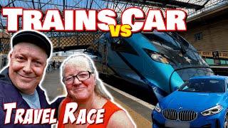 Great Travel Battle - Car vs Trains - we RACE from Edinburgh to the Lakes