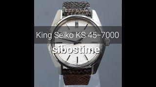 Seiko King Seiko KS 45-7000 Manual 4500A 45KS Year 1969 Preowned Vintage