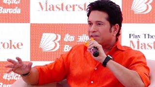 Sachin Tendulkar At Press Meet For A Significant Brand Announcement By Bank Of Baroda