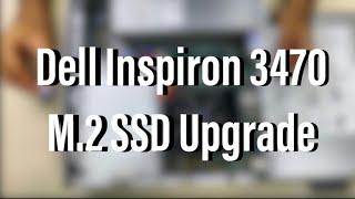 Dell Inspiron 3470 : Unboxing & Setting Up of SSD as Boot Drive