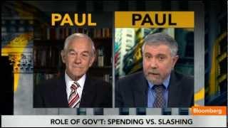 Ron (Austrian) Paul vs Paul (Keynesian) Krugman