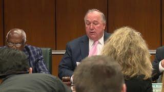 MSU Interim President John Engler begins Board of Trustees meeting with an apology