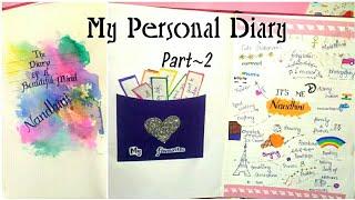 My Personal Diary Part-2 | Simple way to decorate Diary Pages | Journal Writing | Bullet Journal