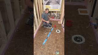 Self Leveler for Bathroom Floors  #diy #tile #bathroomremodel