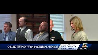 Chilling testimony from Rhoden family members