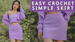 Easy Crochet Simple Skirt Tutorial For Beginners | Chenda DIY