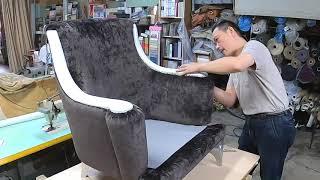 【沙發開箱】單人座手工沙發 家具設計製作 Sofa making｜胡哥沙發