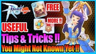 Extra Tips Might Not Known Yet!! Secret Tricks!! [Ragnarok Mobile Classic]