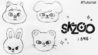 [TUTORIAL] How to draw SKZOO Characters/Han Qoukka,PuppyM, Leebit, Jiniret