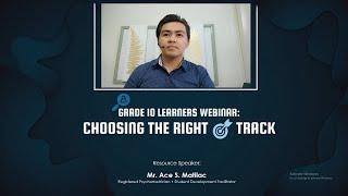 Grade 10 Learners Webinar: Choosing the Right Track