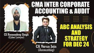 ABC ANALYSIS OF CMA INTER COMPANY ACCOUNTS AND AUDIT FOR DEC 24 AND JUNE 25