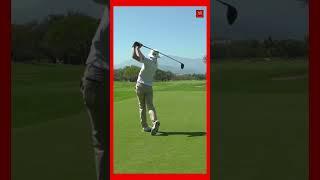 an Unique Finishing Swing in Golf #shorts