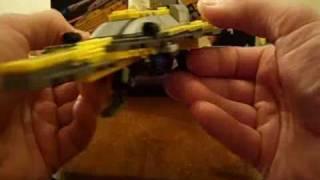 Star Wars Legos Anakin Jedi Starfighter Set #7669 Toy Review