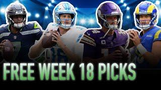 NFL Week 18 Free Picks and Predictions | NFL Free Picks Today | THE LINES MonsterPod #305